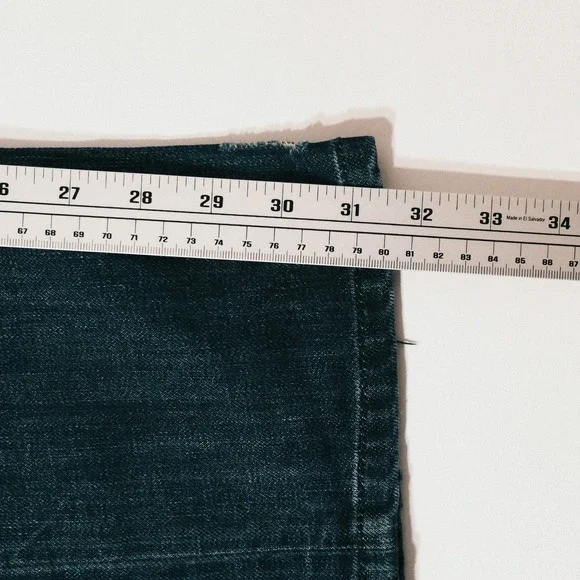 Diesel Industry Thavar Jeans Mens 31x30 Blue Dark Wash Slim Skinny Denim - Picture 16 of 16